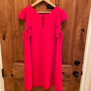 Vince Camuto Ruffle Sleeve Keyhole Dress size 14.